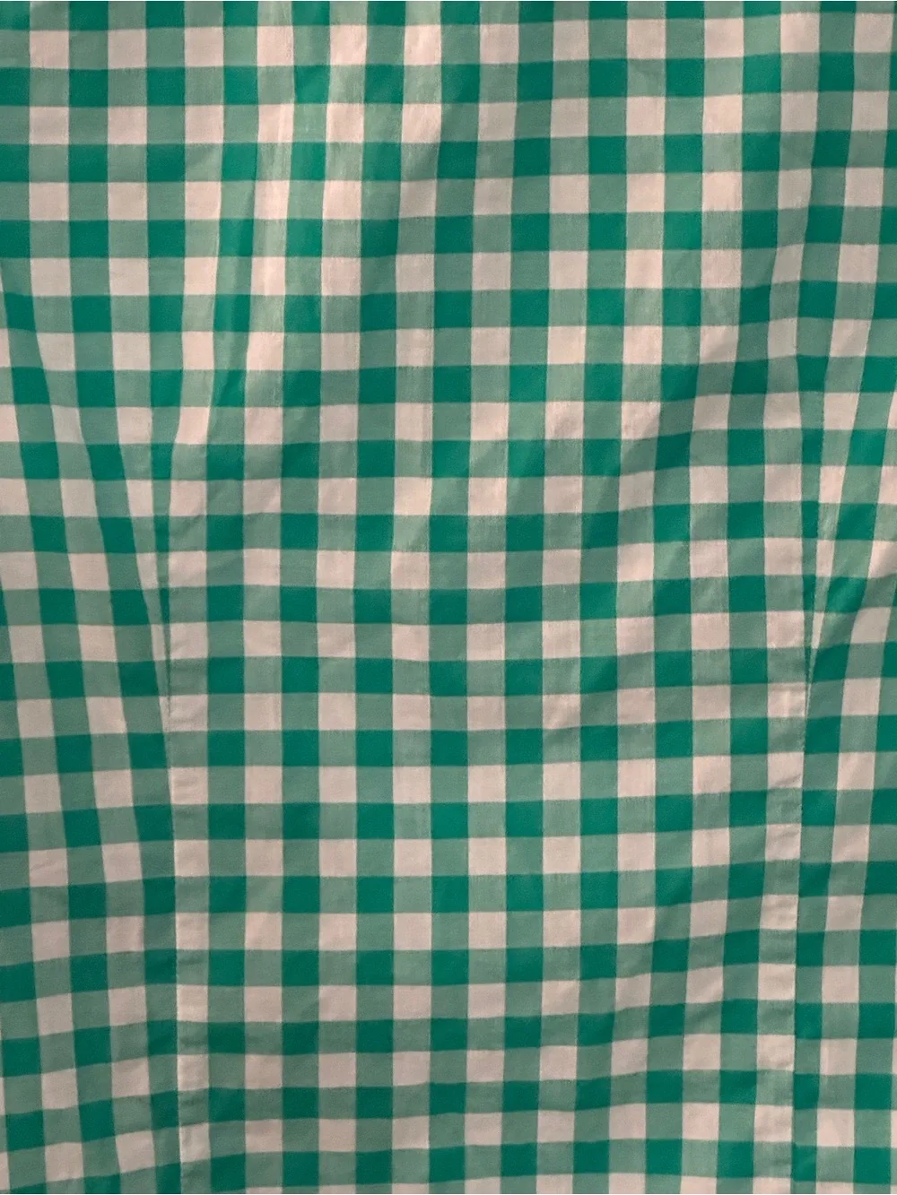 J.Crew Green White Gingham Button-Down Shirt XXS Petite NWOT